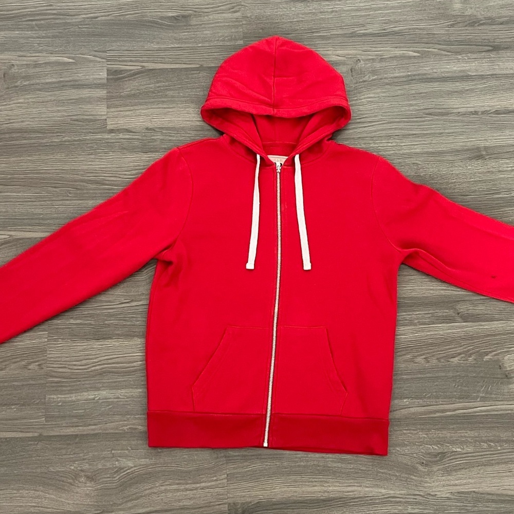 Red Zip-Up Hoodie